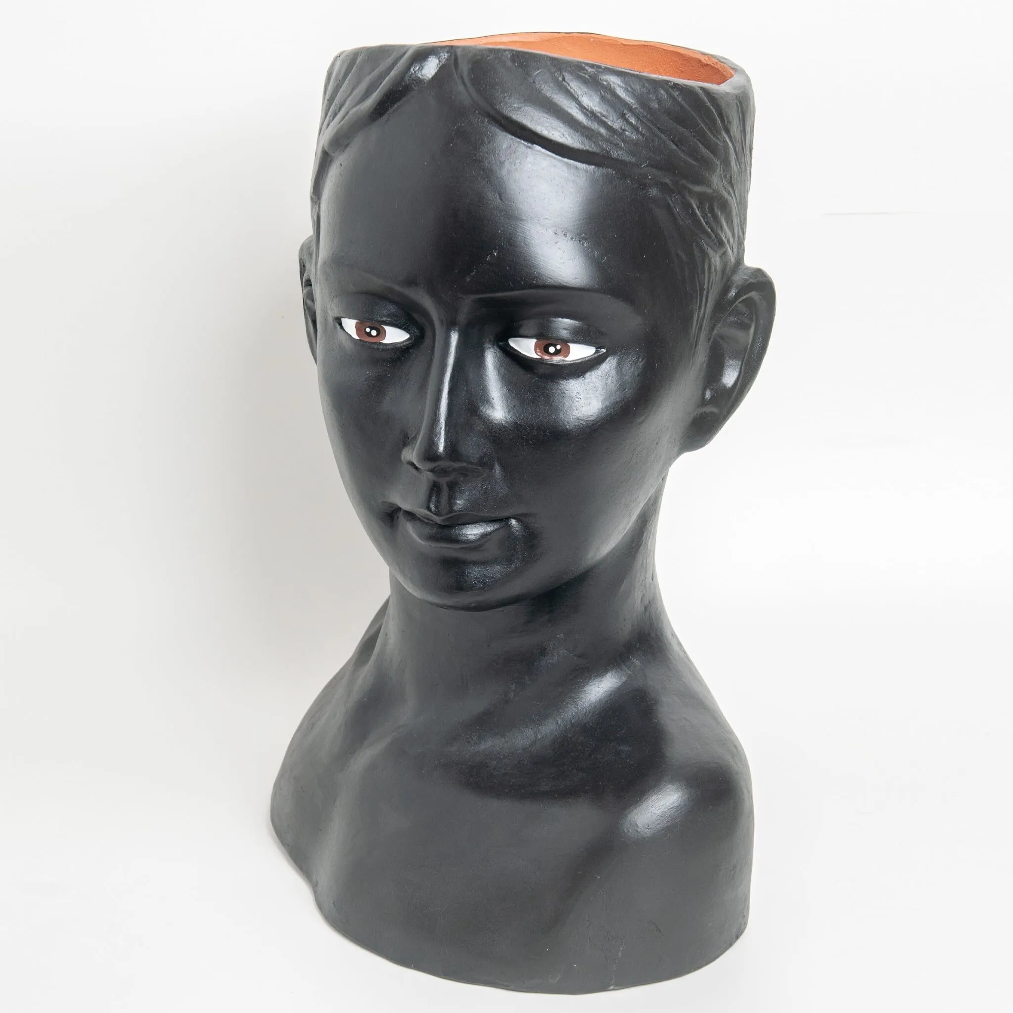 Maceta grande rostro color negro