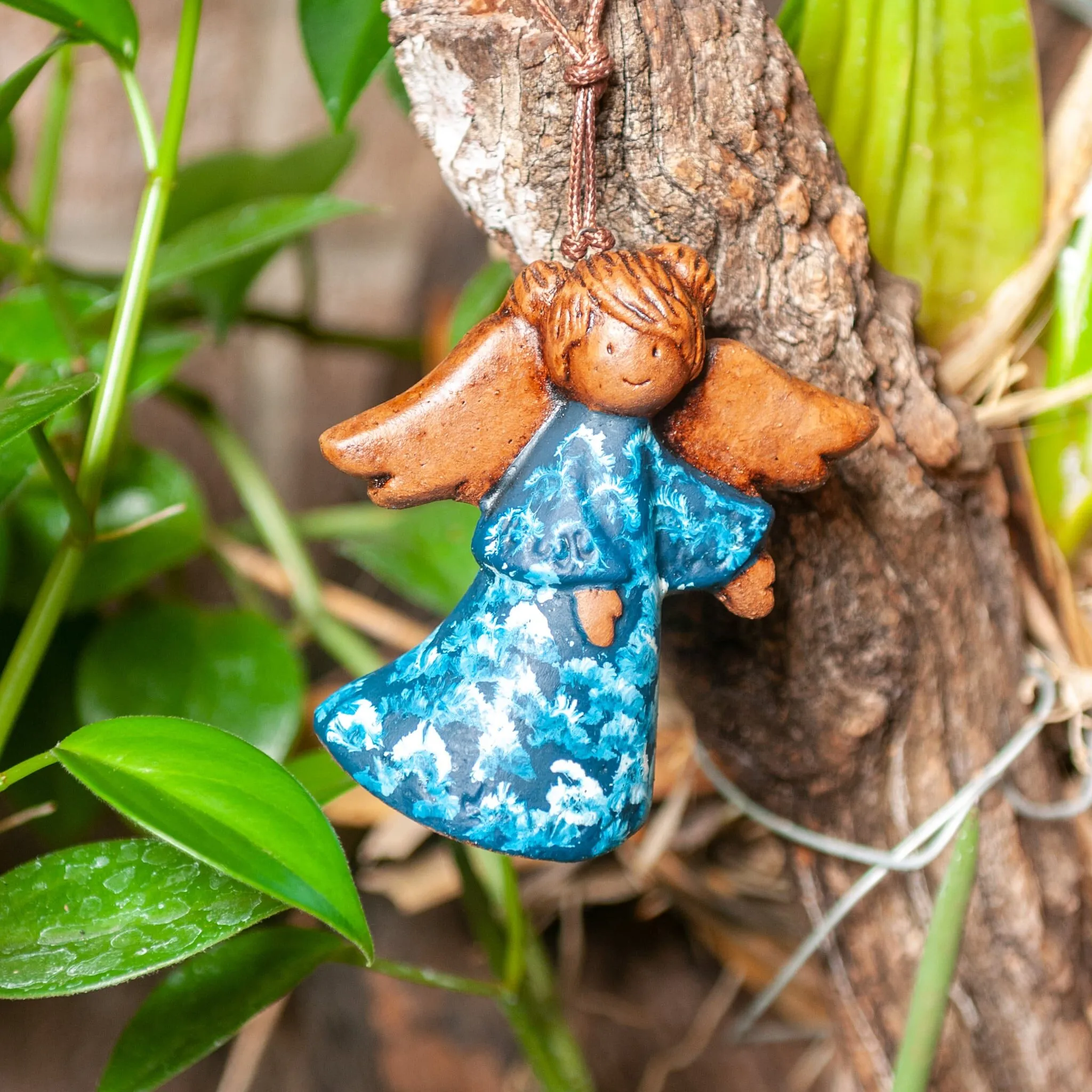 Set de Ángeles Colgantes para Árbol de Navidad